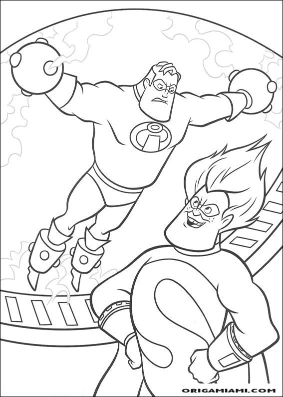 The incredibles coloring page (3)