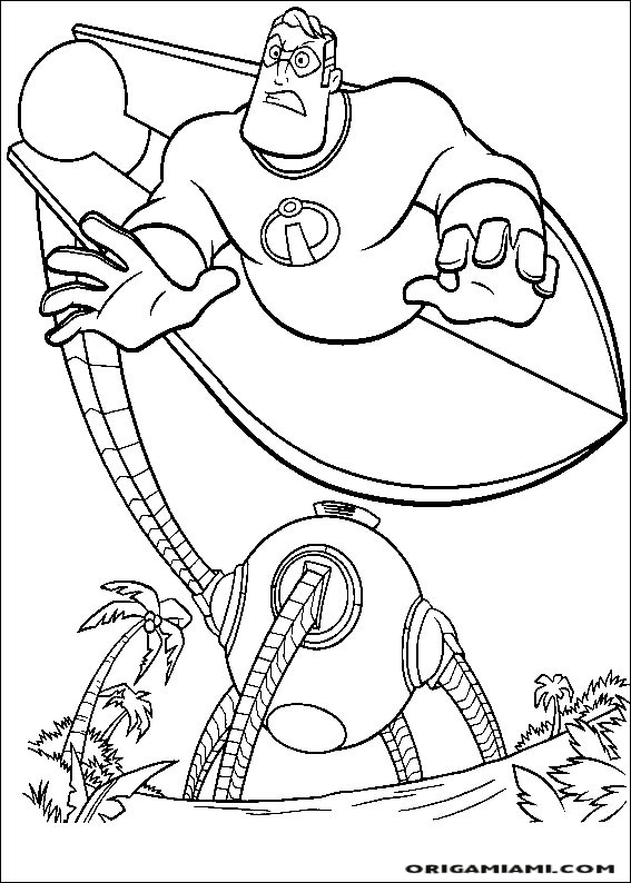 The incredibles coloring page (37)