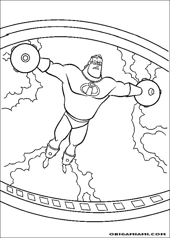 The incredibles coloring page (39)