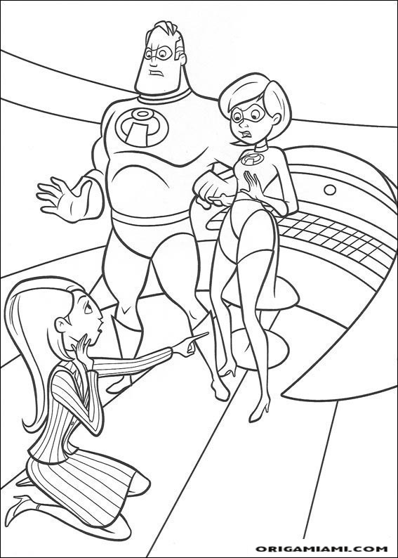 The incredibles coloring page (4)