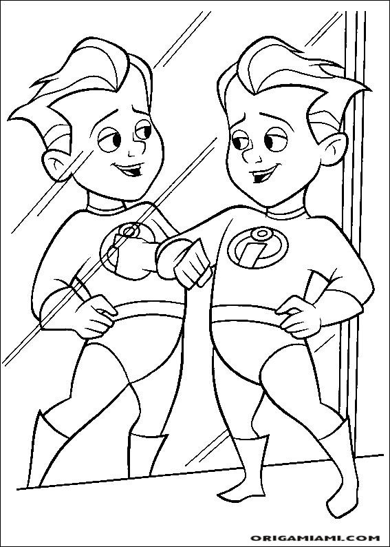 The incredibles coloring page (46)