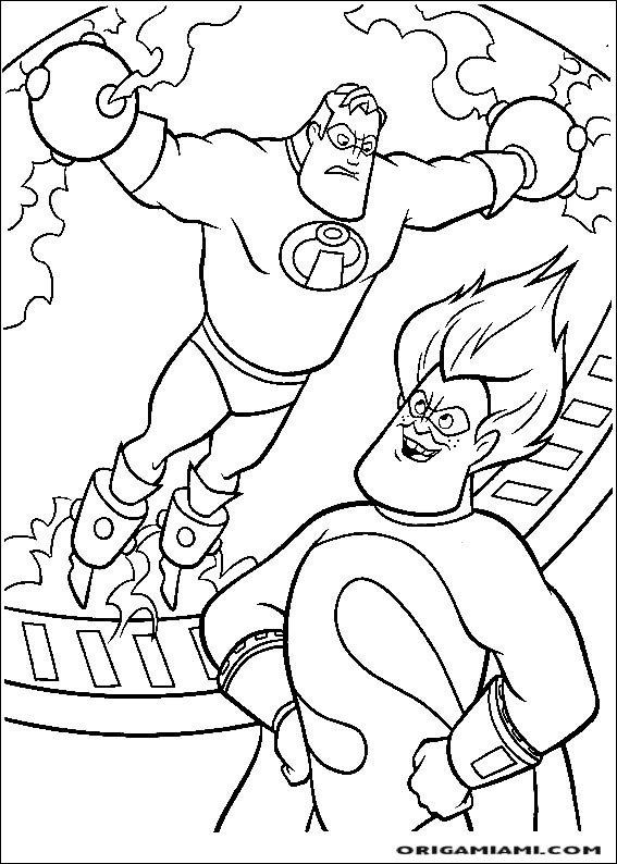 The incredibles coloring page (48)