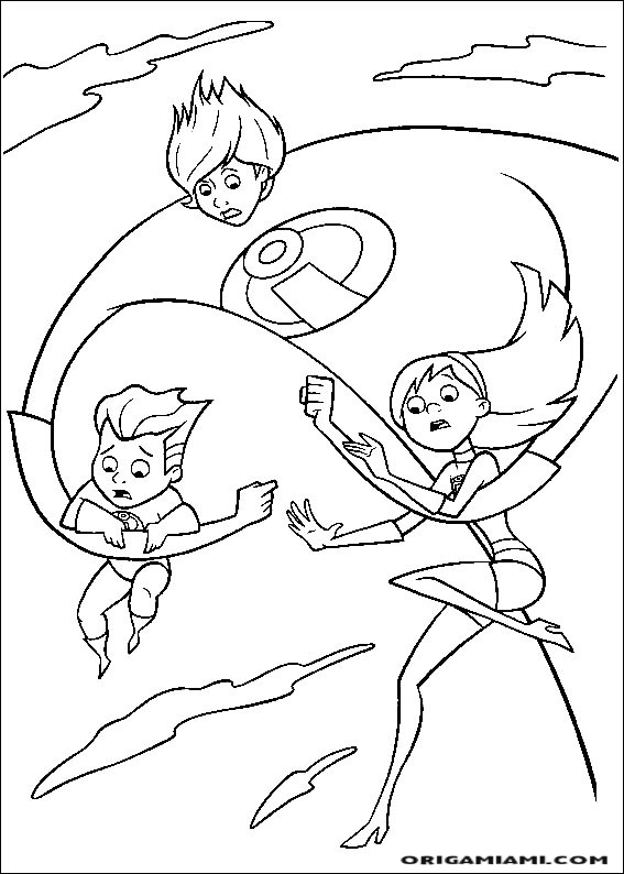 The incredibles coloring page (49)