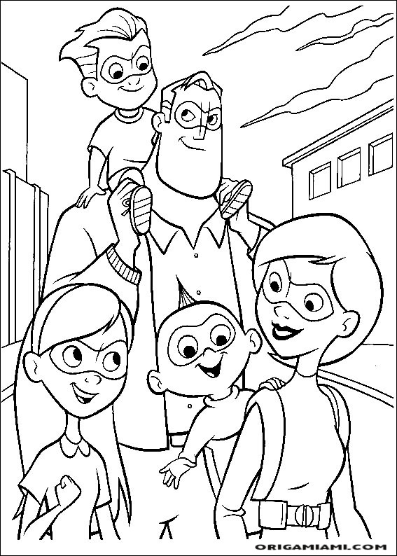 The incredibles coloring page (55)