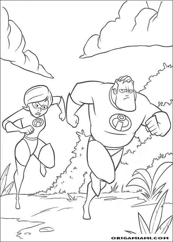 The incredibles coloring page (6)