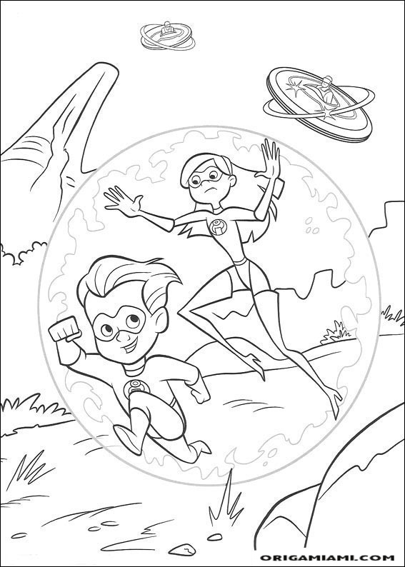 The incredibles coloring page (7)