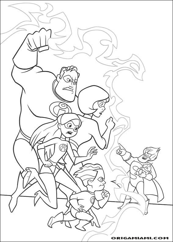 The incredibles coloring page (8)