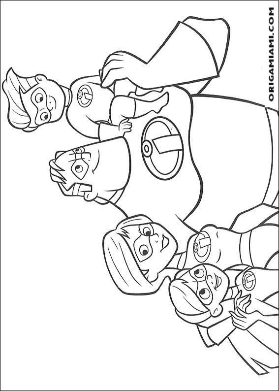 The incredibles coloring page (9)