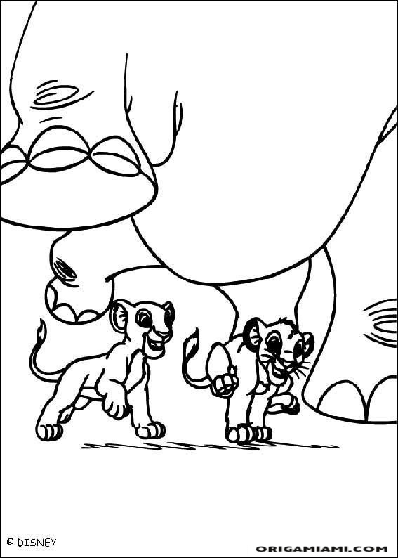 The lion king coloring page (4)