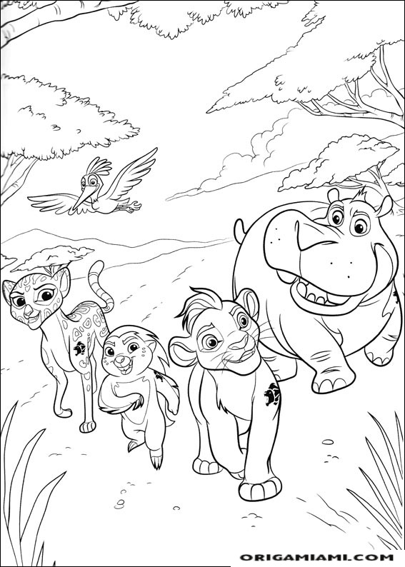 The lion's guard coloring page (1)