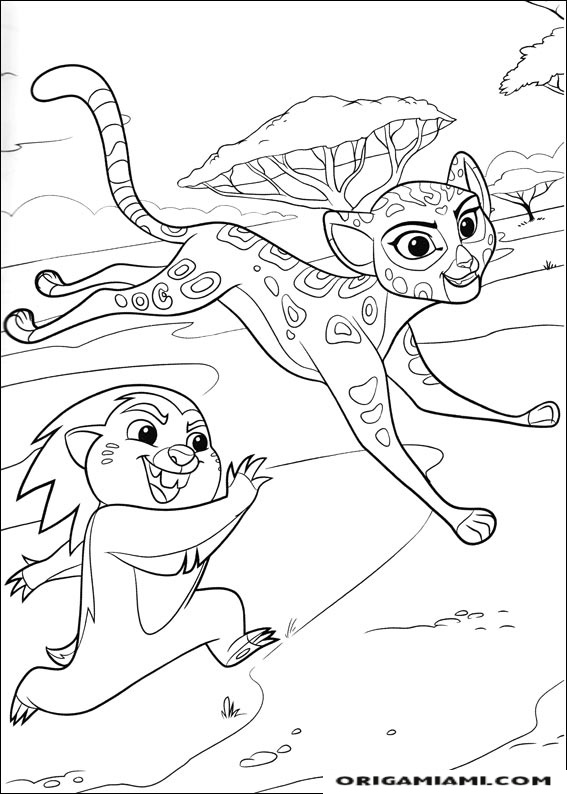 The lion's guard coloring page (10)