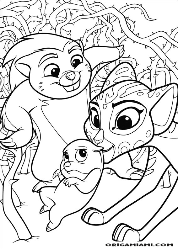 The lion's guard coloring page (11)