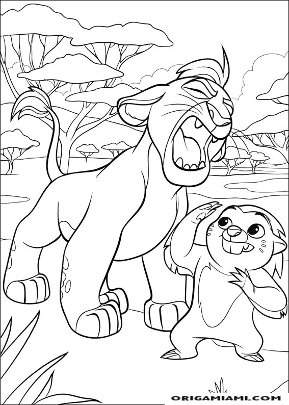 The lion's guard coloring page (21)