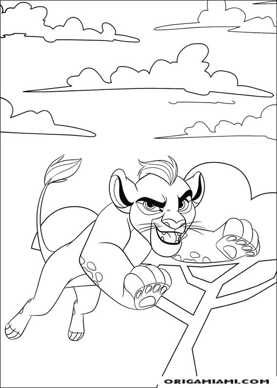 The lion's guard coloring page (4)