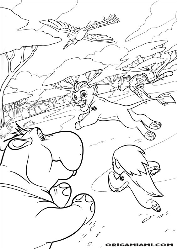 The lion's guard coloring page (5)