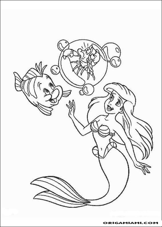 The little mermaid coloring page (14)