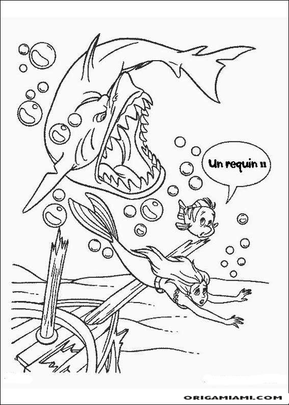 The little mermaid coloring page (16)