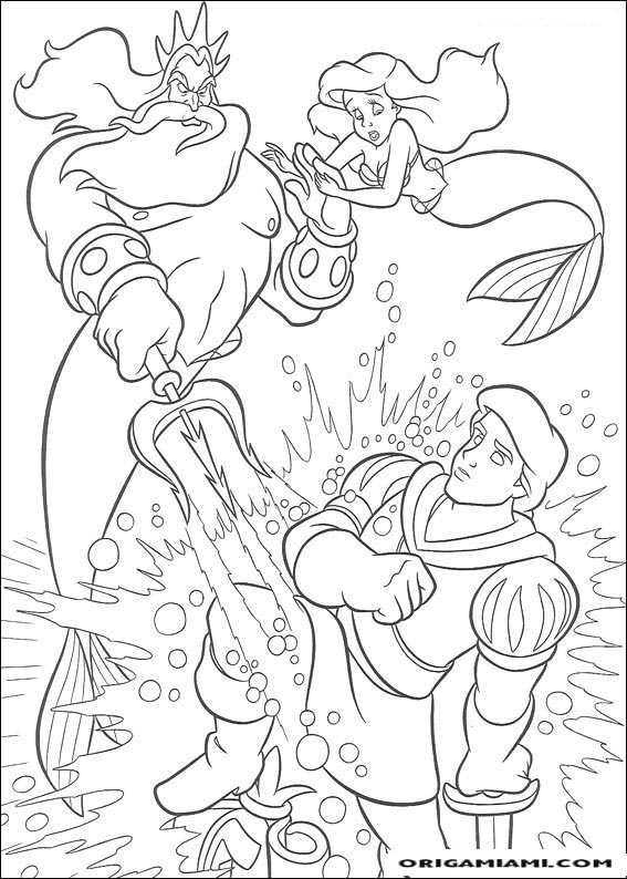 The little mermaid coloring page (18)