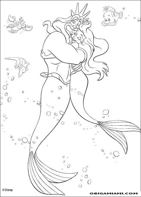 The little mermaid coloring page (2)