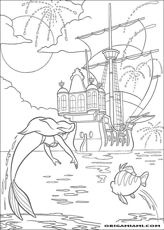 The little mermaid coloring page (22)