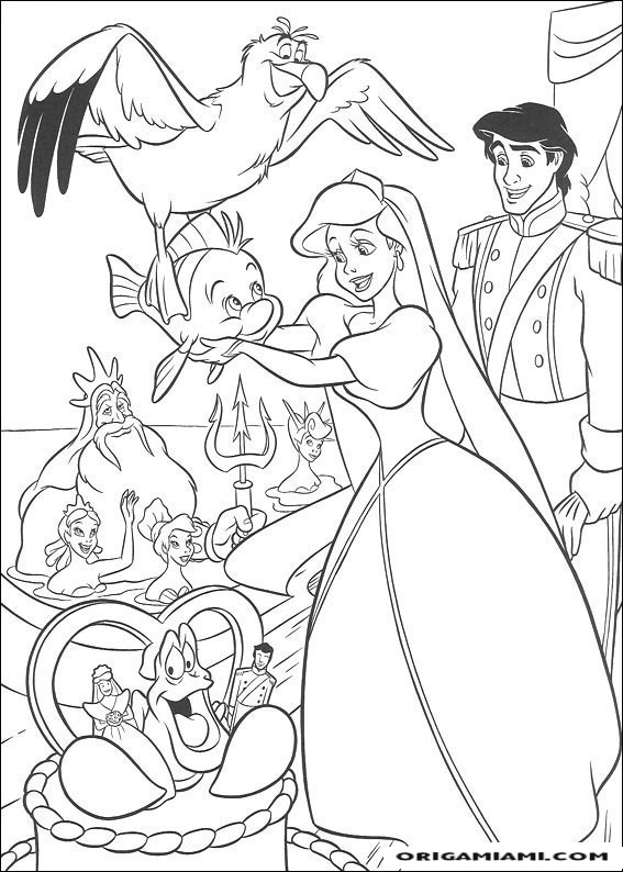 The little mermaid coloring page (23)