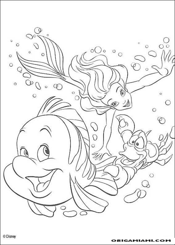 The little mermaid coloring page (3)