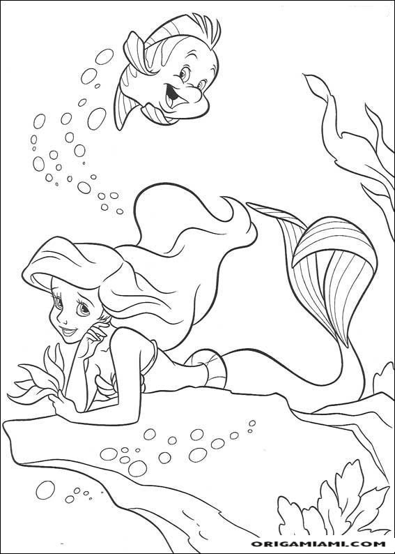 The little mermaid coloring page (31)