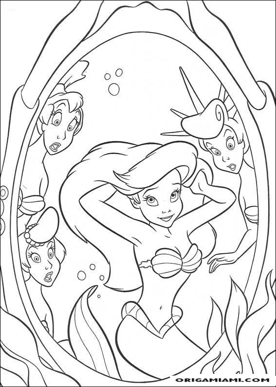 The little mermaid coloring page (32)