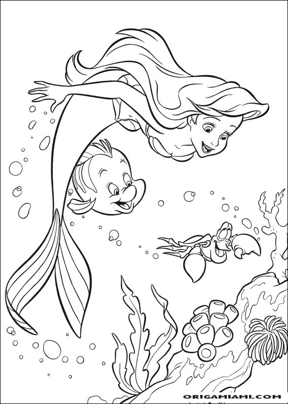 The little mermaid coloring page (36)