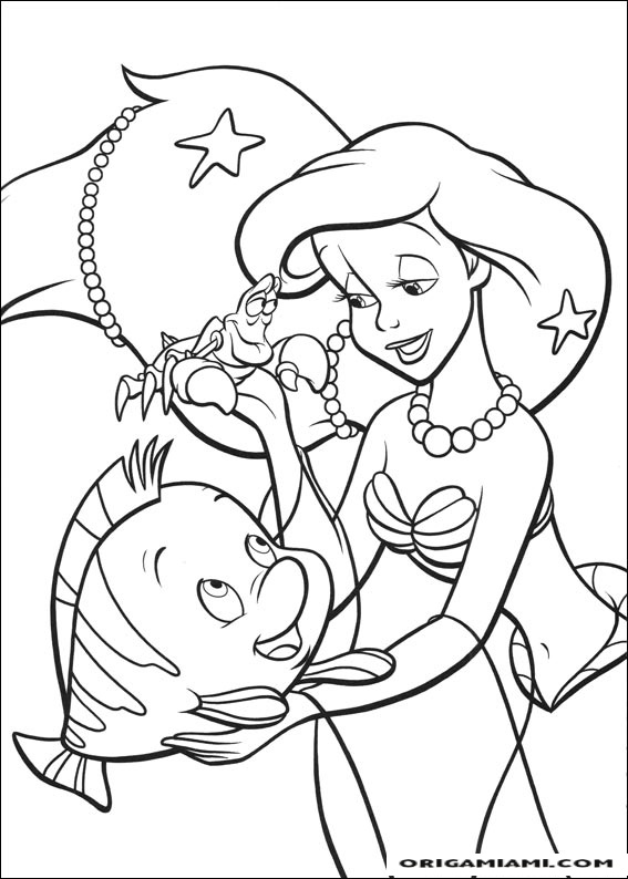 The little mermaid coloring page (37)