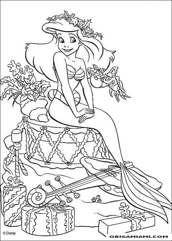 The little mermaid coloring page (5)