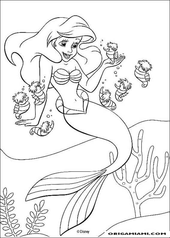 The little mermaid coloring page (6)