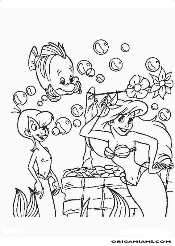 The little mermaid coloring page (7)