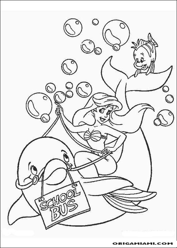 The little mermaid coloring page (9)