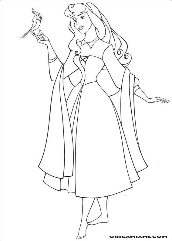 The sleeping beauty coloring page (10)