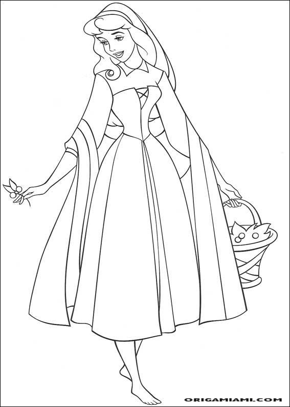 The sleeping beauty coloring page (11)