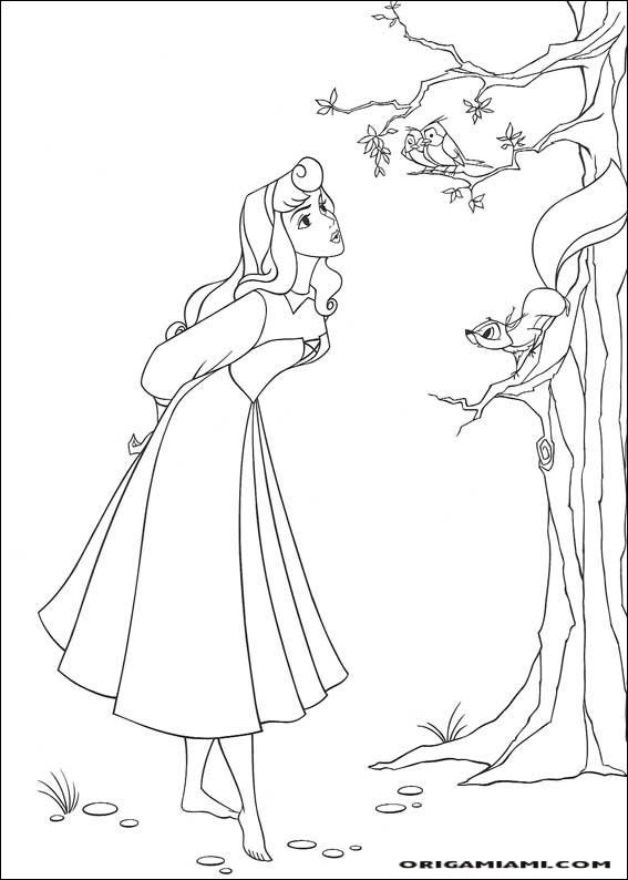 The sleeping beauty coloring page (12)