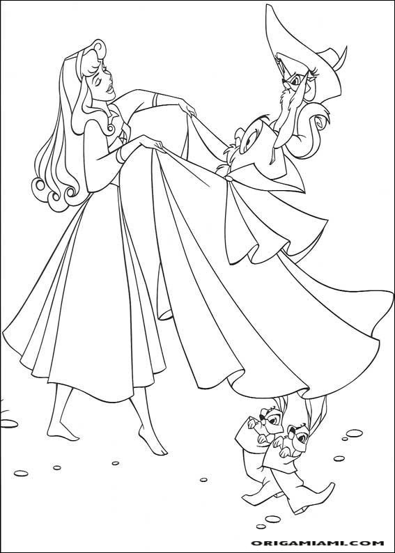 The sleeping beauty coloring page (14)