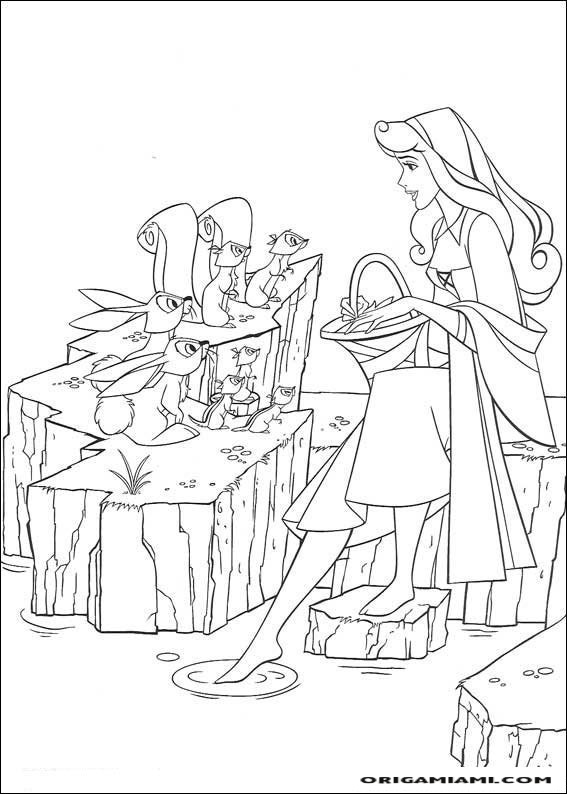 The sleeping beauty coloring page (15)