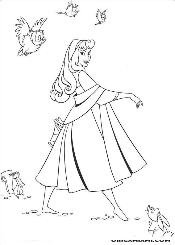 The sleeping beauty coloring page (16)