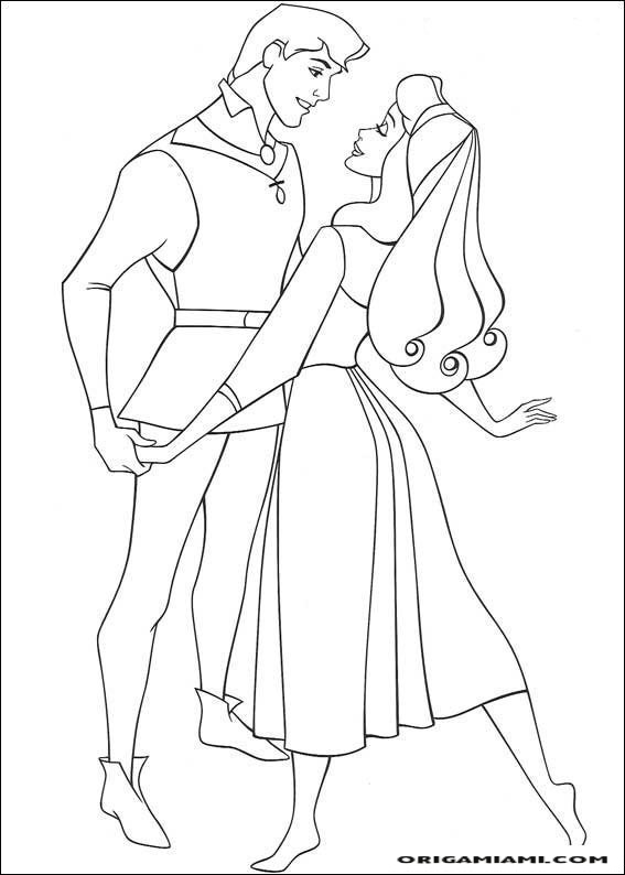 The sleeping beauty coloring page (17)