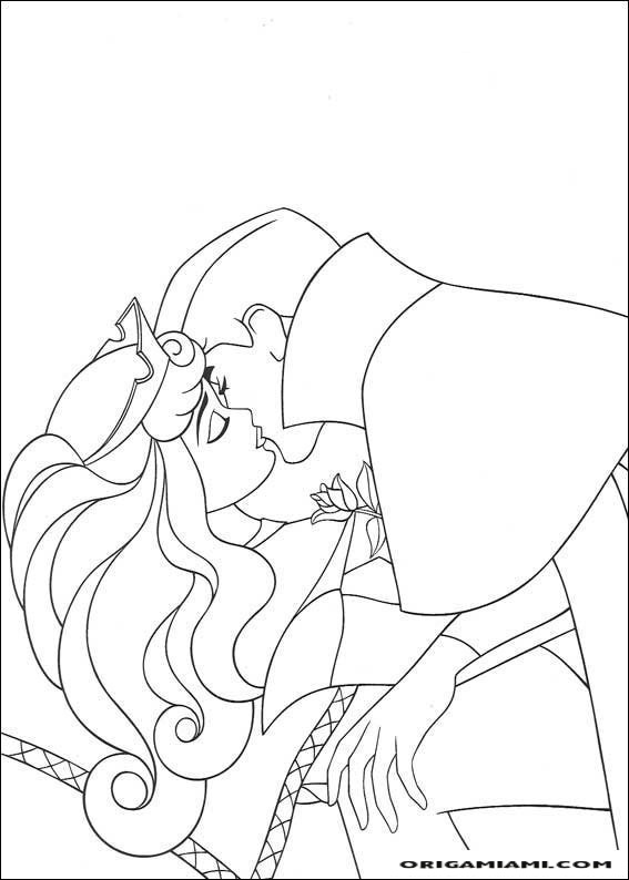 The sleeping beauty coloring page (18)