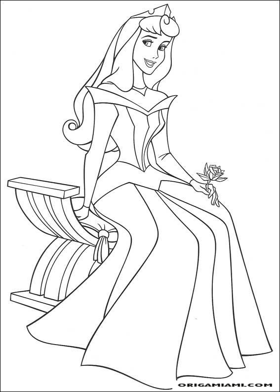 The sleeping beauty coloring page (19)