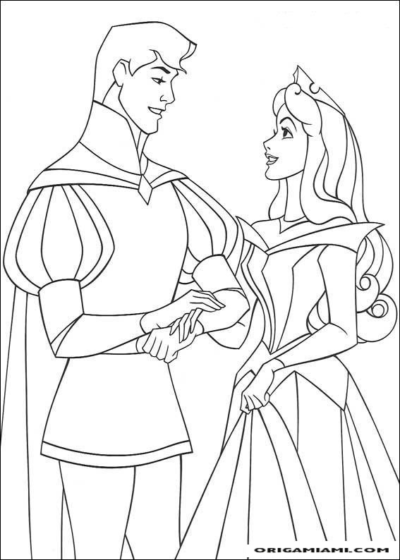 The sleeping beauty coloring page (22)