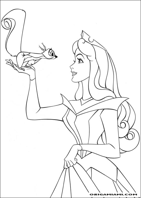 The sleeping beauty coloring page (23)