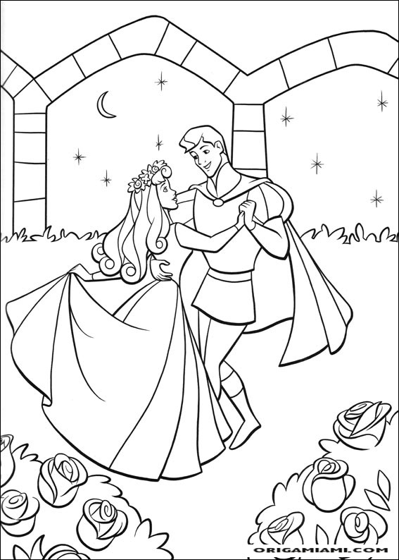 The sleeping beauty coloring page (24)