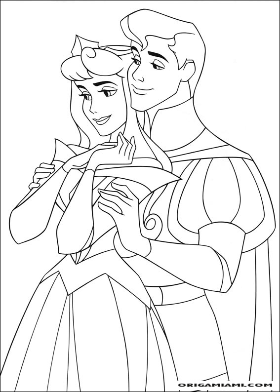 The sleeping beauty coloring page (29)