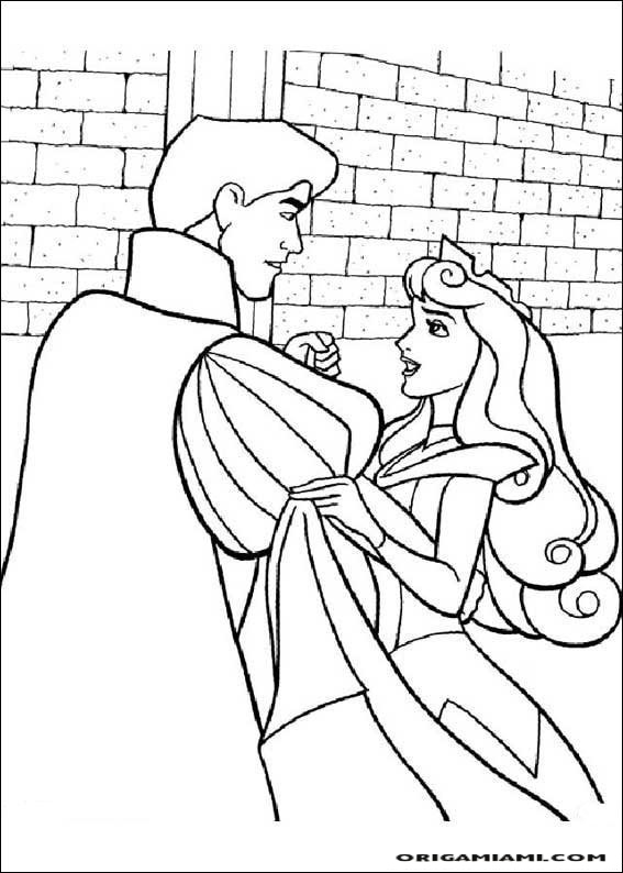 The sleeping beauty coloring page (4)