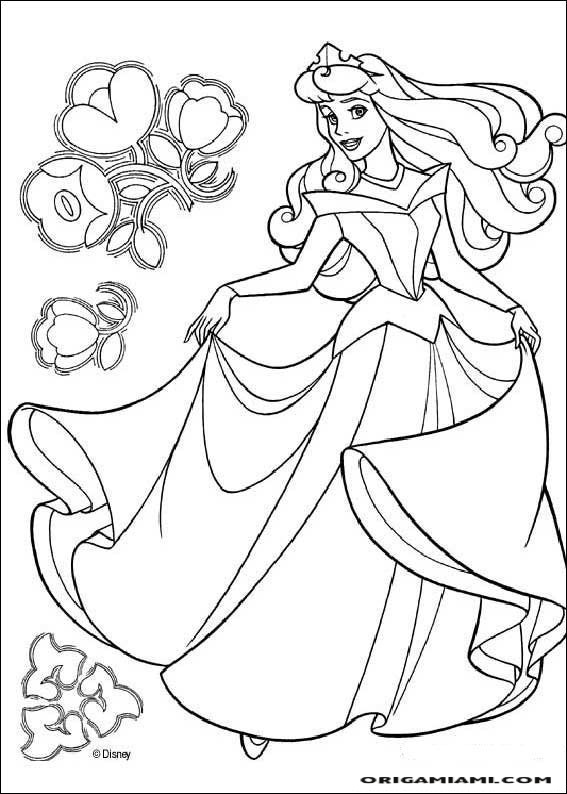 The sleeping beauty coloring page (5)