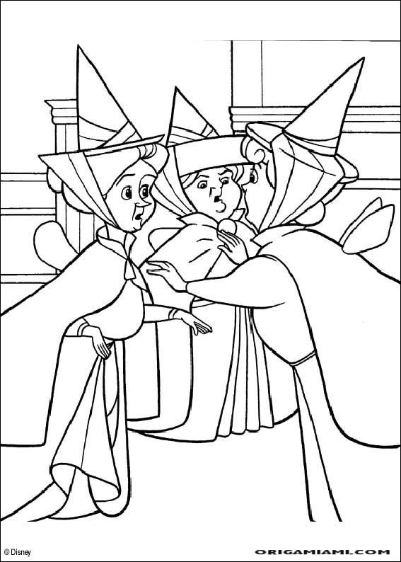 The sleeping beauty coloring page (7)